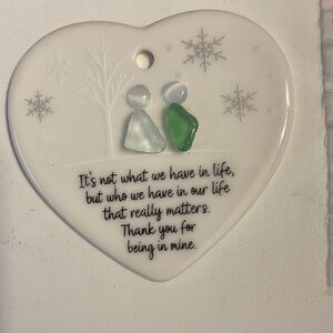 Heart-Shaped Wall Decor with Inspirational Quote